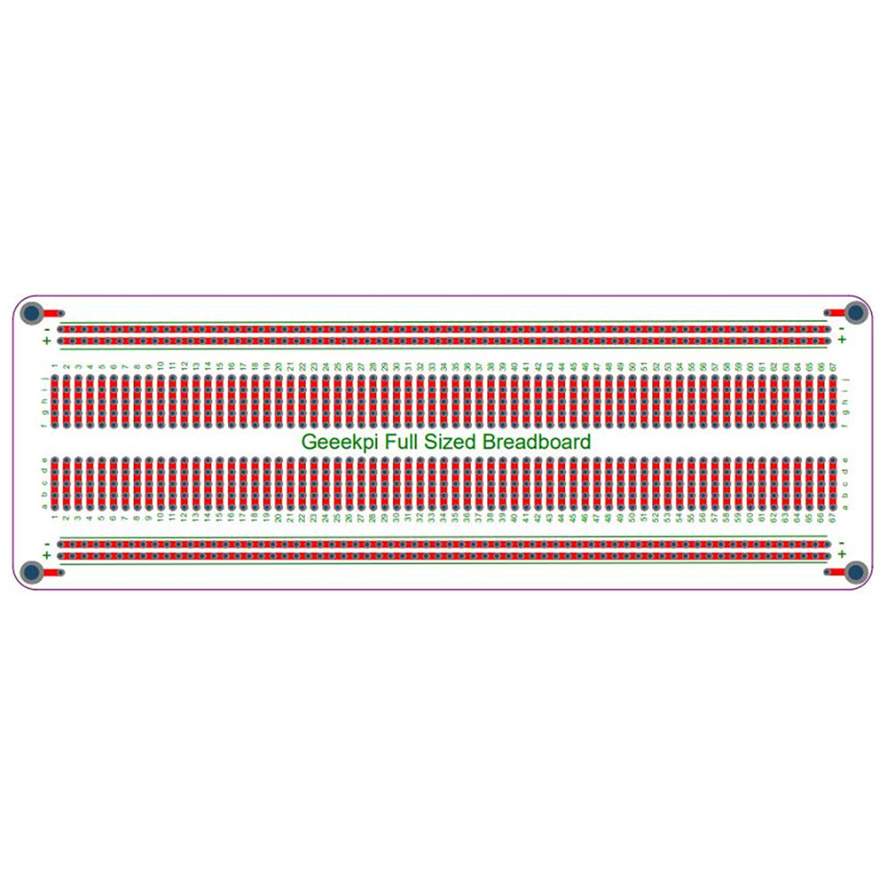 52Pi - 오이파이 GeeekPi 2Pcs 양면 PCB 보드 프로토 타입 키트(블랙) [K-0548-Black]