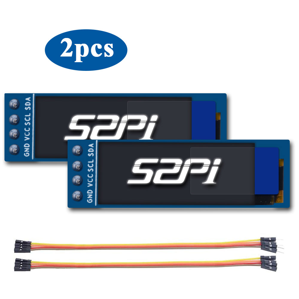 52Pi - 오이파이 2Pcs 0.91인치 OLED 모듈 [S-0006-2Pack]