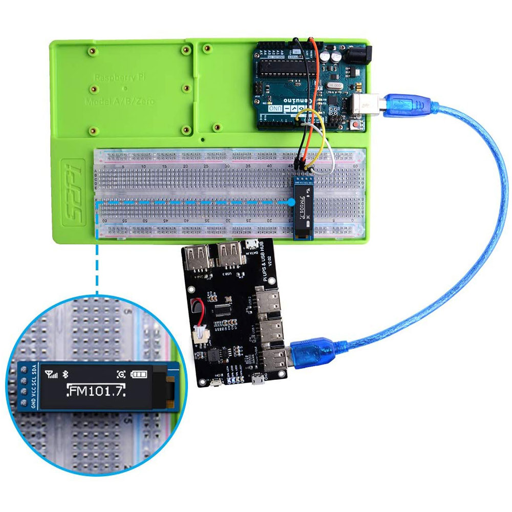 52Pi - 오이파이 2Pcs 0.91인치 OLED 모듈 [S-0006-2Pack]