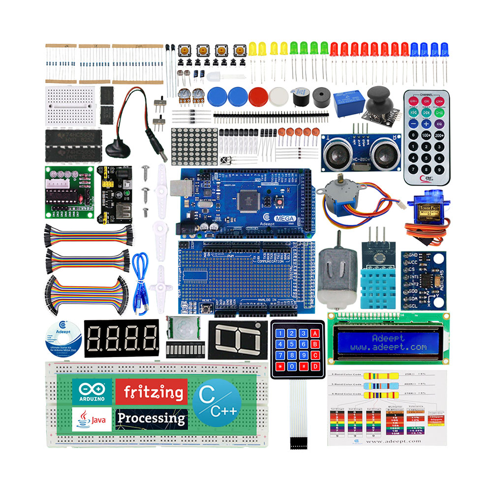 Adeept 어딥트 아두이노 Mega 2560 울티메이트 스타터 키트 (ADA010)
