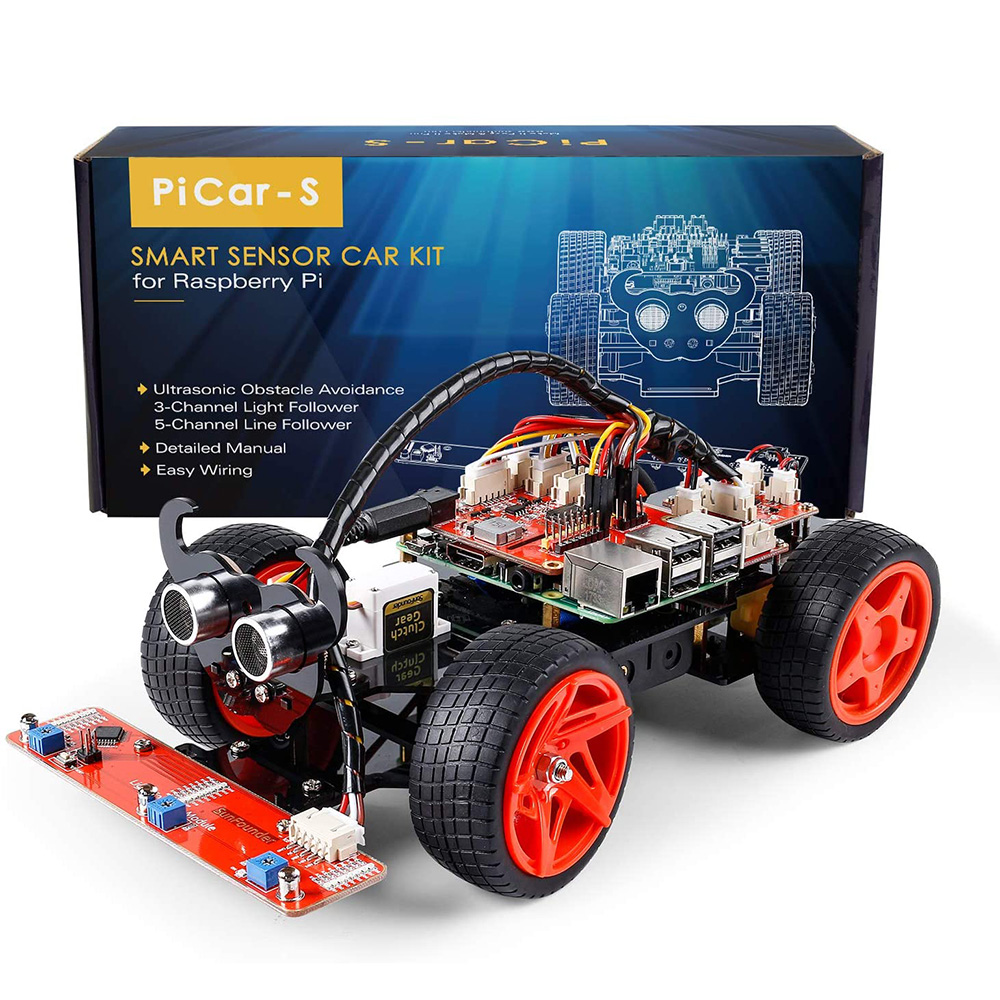 SunFounder 썬파운더 라즈베리파이 PiCar-S V2.0 센서 자동차 로봇 키트 (CN0257D)