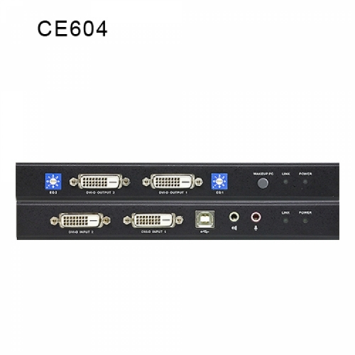 ATEN CE604 USB DVI 듀얼 뷰 Cat 5 KVM 연장기